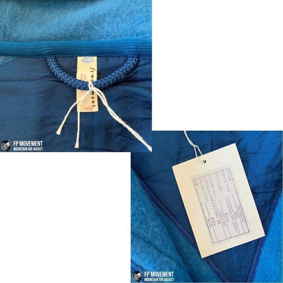 FP MOVEMENT MOUNTAIN AIR SHERPA FULL ZIP HOODED JACKET BLUE WOMEN OVERSIZED XS-L - Picture 14 of 16